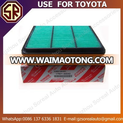 Hot Sale Factory Price Auto Air Filter 17801-30040 for Toyota